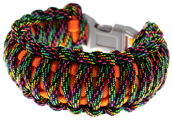 Two color king cobra paracord bracelet tutorial